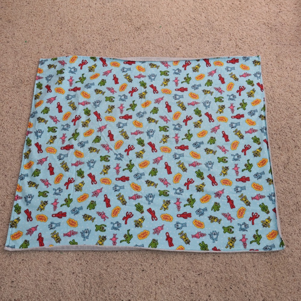 Yo Gabba Gabba‎ Blue Character Fleece Throw Blanket Muno Foofa Brobee 40x34